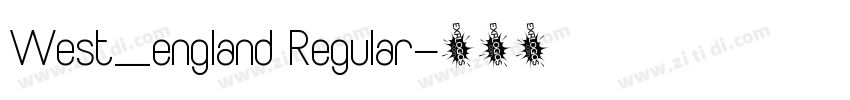 West_england Regular字体转换